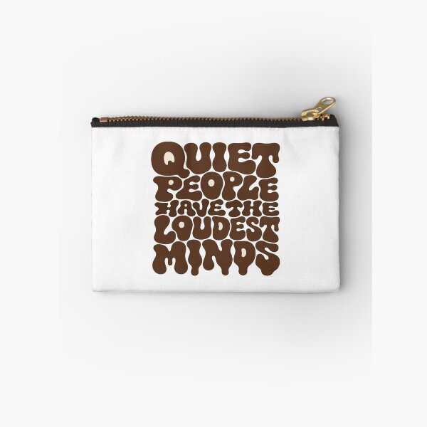 Item preview, Quiet People Have the Loudest Minds • Retro Blob Typography for Deep Thinkers designed and sold by Bright Nest Studio.
