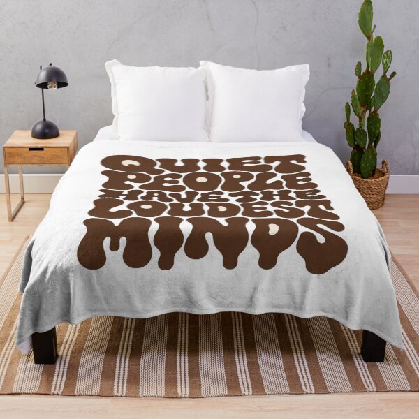 Item preview, Quiet People Have the Loudest Minds • Retro Blob Typography for Deep Thinkers designed and sold by Bright Nest Studio.