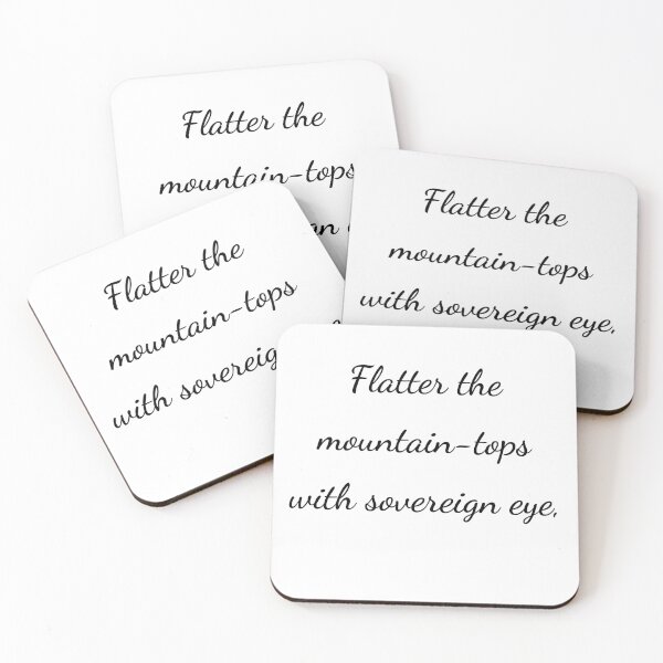 Item preview, "Flatter the mountain-tops with sovereign eye," - handwriting black designed and sold by ariksworld.