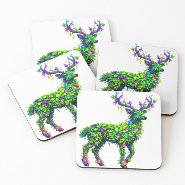 Item preview, Neon Microgreen Animals Psychedelic Nature designed and sold by Art by Debasish.