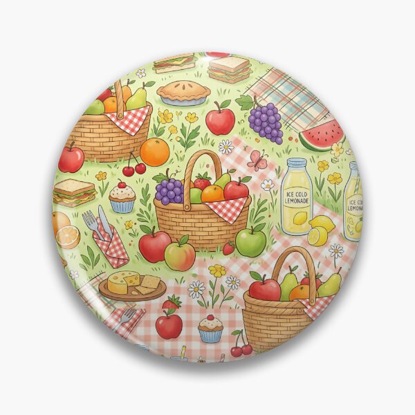 Item preview, Summer Picnic Elements Pattern Outdoors Food designed and sold by SplashTastic.