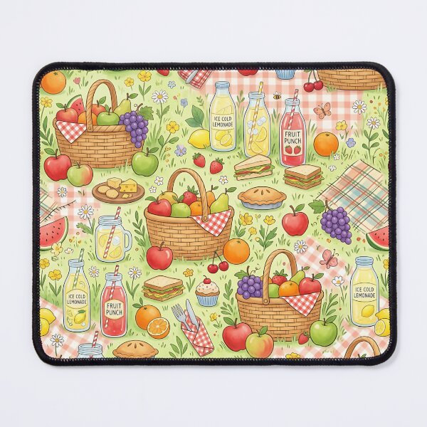 Item preview, Summer Picnic Elements Pattern Outdoors Food designed and sold by SplashTastic.