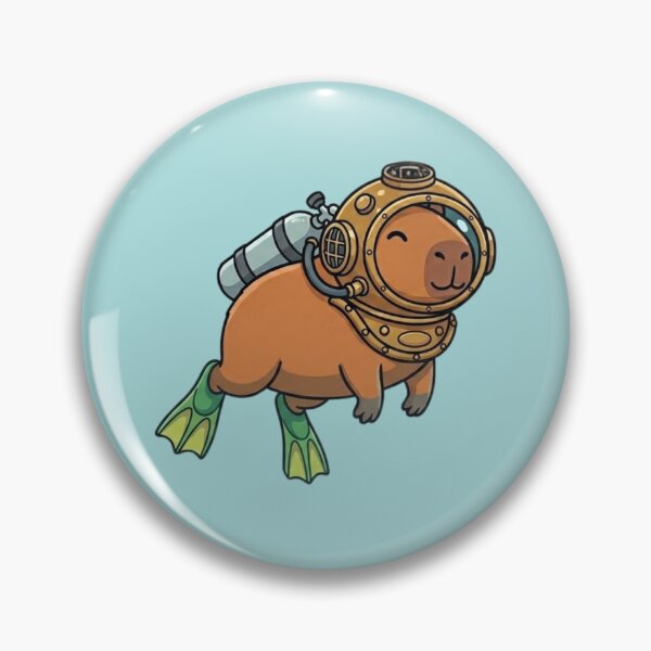 Item preview, Summer Capybara Diver designed and sold by Ivy-Triggs.