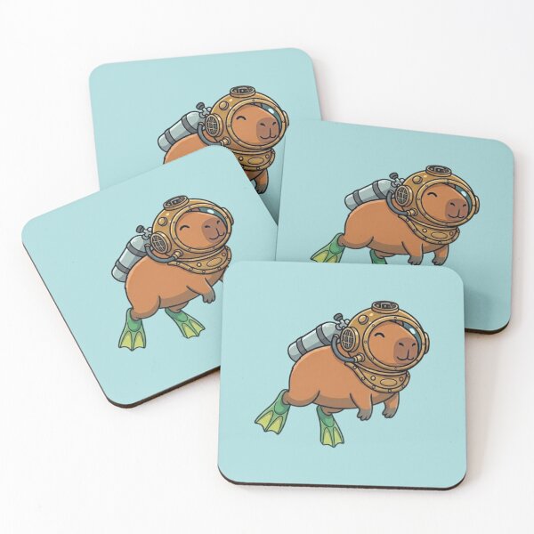 Item preview, Summer Capybara Diver designed and sold by Ivy-Triggs.