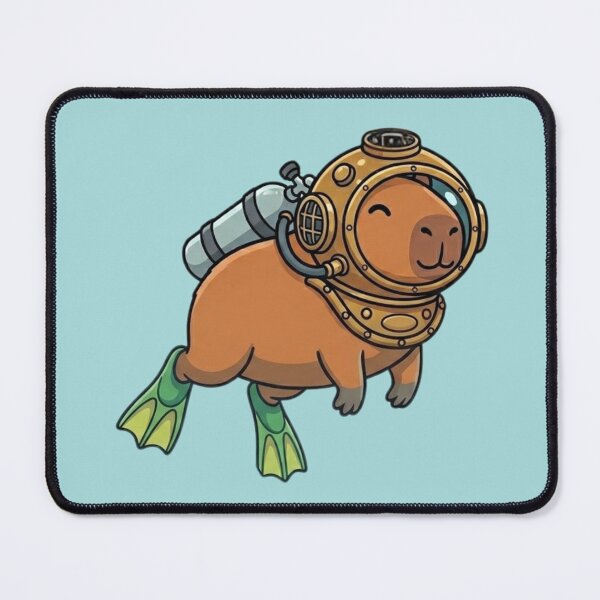 Item preview, Summer Capybara Diver designed and sold by Ivy-Triggs.