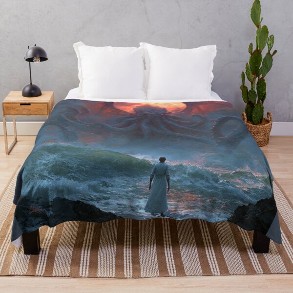 Item preview, Cthulhu Rising — The Call from the Deep | Dark Fantasy Lovecraftian Art Print designed and sold by mistygate.