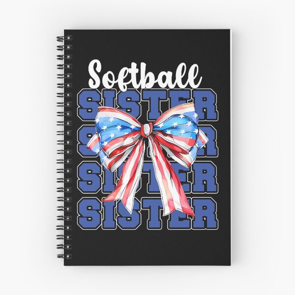 Item preview, Softball Sister Patriotic Bow Shirt designed and sold by LarryMBrown.