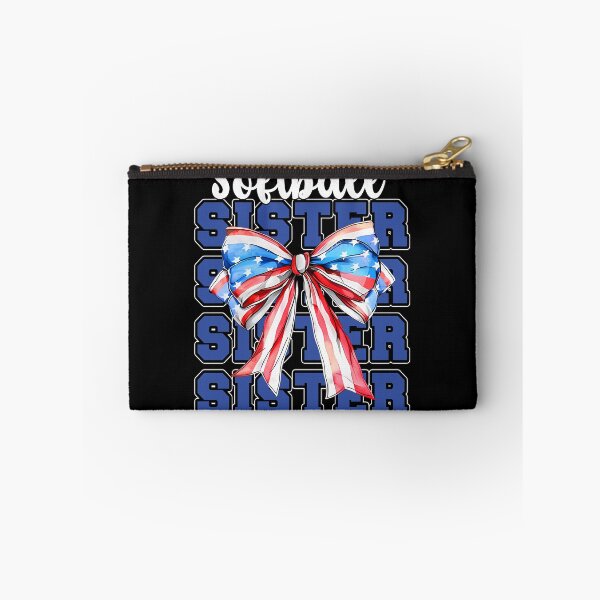 Item preview, Softball Sister Patriotic Bow Shirt designed and sold by LarryMBrown.