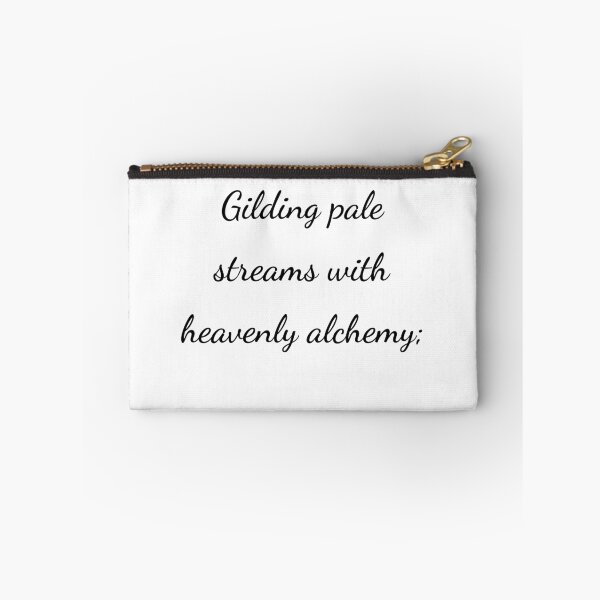 Item preview, "Gilding pale streams with heavenly alchemy;" - handwriting black designed and sold by ariksworld.