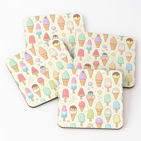 Item preview, Pastel Ice Cream and Popsicle Pattern Sweet Kawaii designed and sold by SplashTastic.