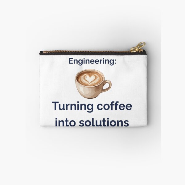 Item preview, Engineering Turning Coffee Into Solutions Funny Engineer T-Shirt Gift designed and sold by Niche-Forge.
