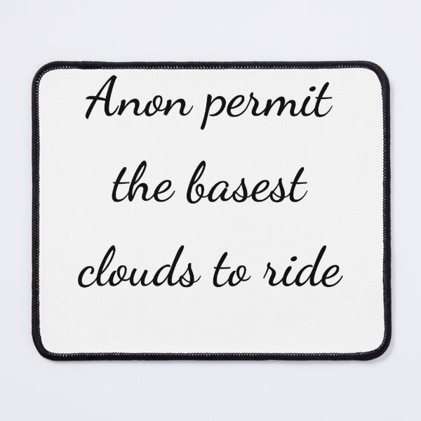 Item preview, "Anon permit the basest clouds to ride" - handwriting black designed and sold by ariksworld.