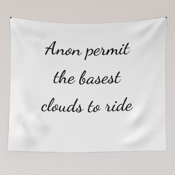 Item preview, "Anon permit the basest clouds to ride" - handwriting black designed and sold by ariksworld.