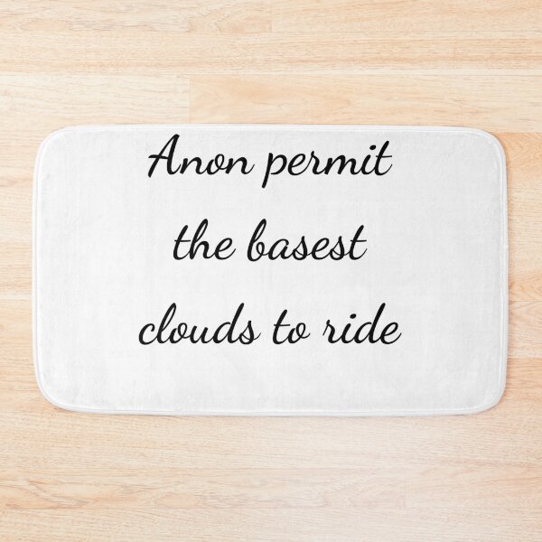 Item preview, "Anon permit the basest clouds to ride" - handwriting black designed and sold by ariksworld.