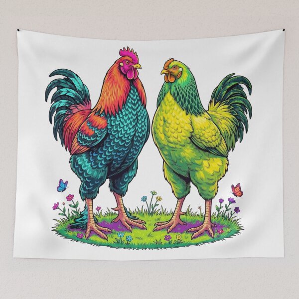 Item preview, Two chickens designed and sold by PP&RAINBOW SHOP.