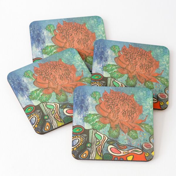 Item preview, Waratah Abstract  designed and sold by Cityflower.