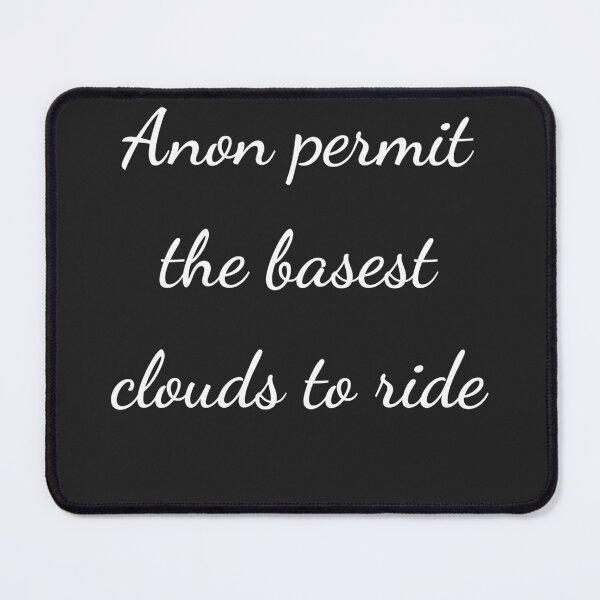 Item preview, "Anon permit the basest clouds to ride" - handwriting white designed and sold by ariksworld.
