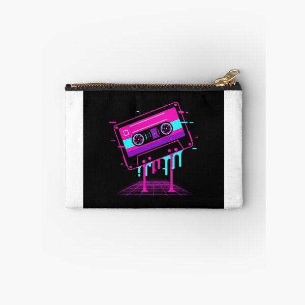Item preview, A retro cassette tape melting into a pool of neon liquid, with cosmic stars swirling inside the tape reels. designed and sold by Seattleaiharp.