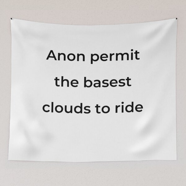Item preview, "Anon permit the basest clouds to ride" - print black designed and sold by ariksworld.