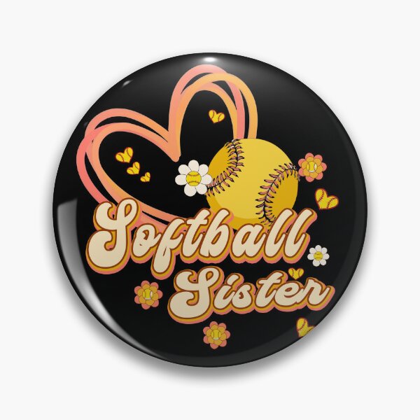 Item preview, Cute Softball Sister Heart Design designed and sold by LarryMBrown.