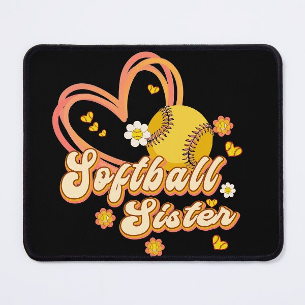 Item preview, Cute Softball Sister Heart Design designed and sold by LarryMBrown.