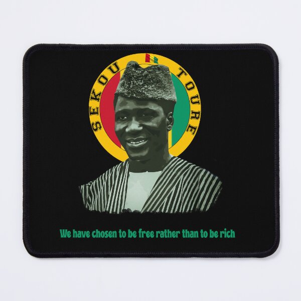 Item preview, Sékou Touré quote Pan African art Guinea liberation designed and sold by Youngkev-arts.