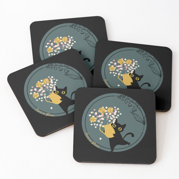 Item preview, Purrs in Bloom designed and sold by WeaselsStuff.