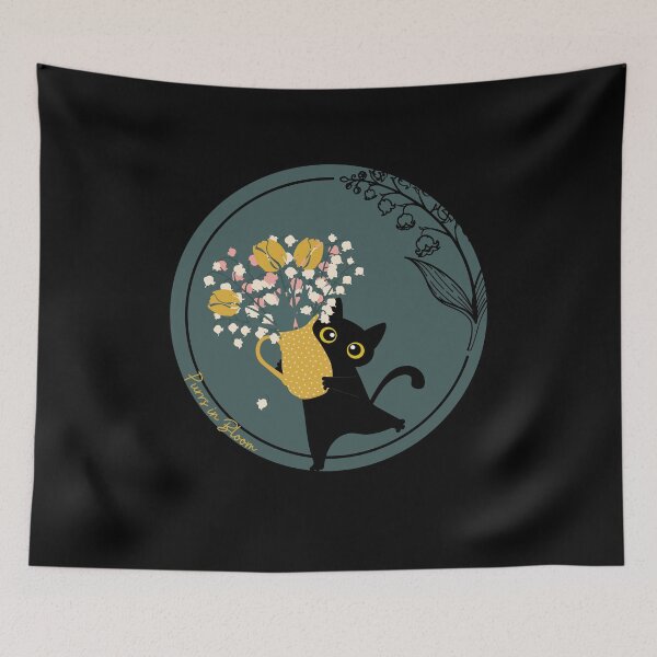 Item preview, Purrs in Bloom designed and sold by WeaselsStuff.