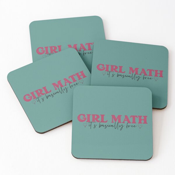 Item preview, Girl Math - Funny Trendy Quote Design designed and sold by Rangmanch.