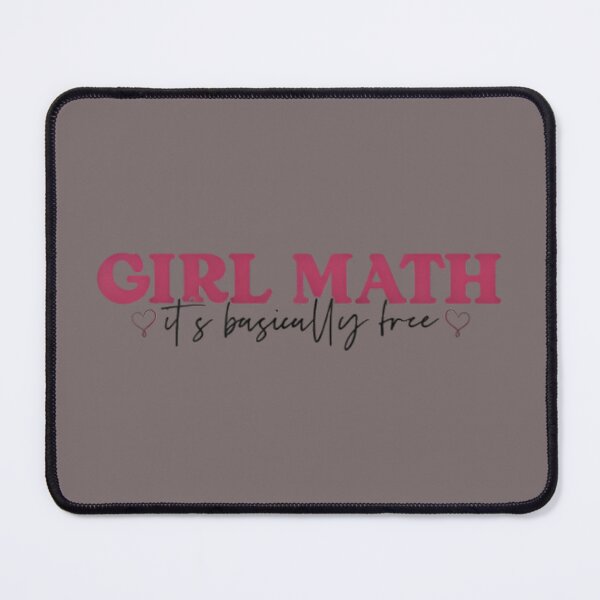 Item preview, Girl Math - Funny Trendy Quote Design designed and sold by Rangmanch.