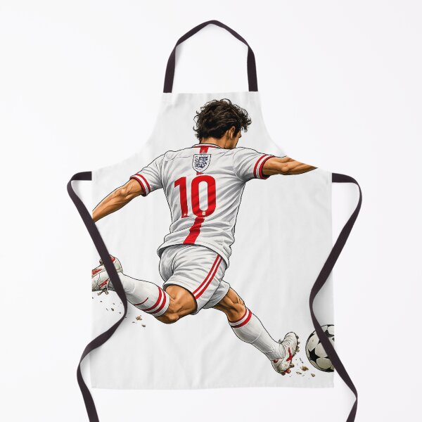 Aperçu de l'œuvre England Football Sticker Number 10 Three Lions créée et vendue par fritz-10signer.