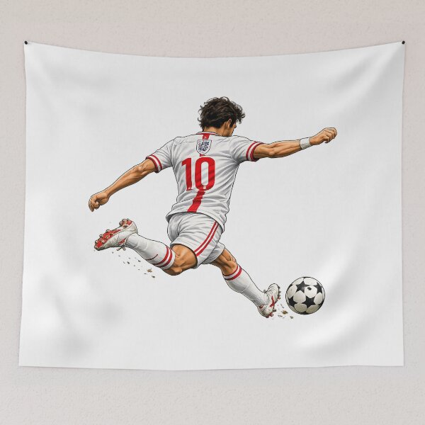 Item preview, England Football Sticker Number 10 Three Lions designed and sold by fritz-10signer.