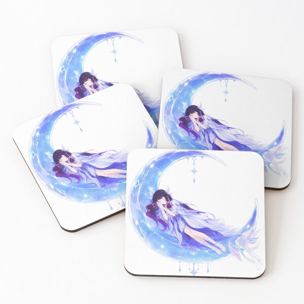 Item preview, Columbina sleeping on the moon designed and sold by AshenEclipse.