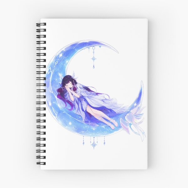 Item preview, Columbina sleeping on the moon designed and sold by AshenEclipse.