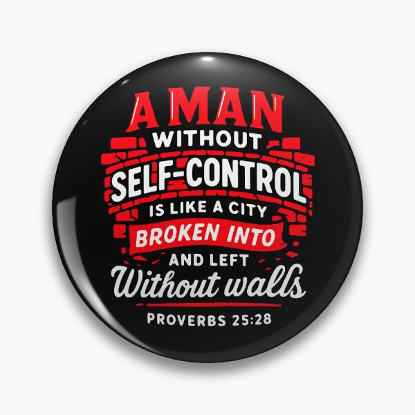 Item preview, Proverbs 25:28 A Man Without Self Control designed and sold by plushism.