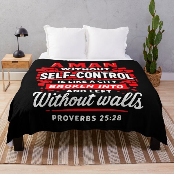 Item preview, Proverbs 25:28 A Man Without Self Control designed and sold by plushism.