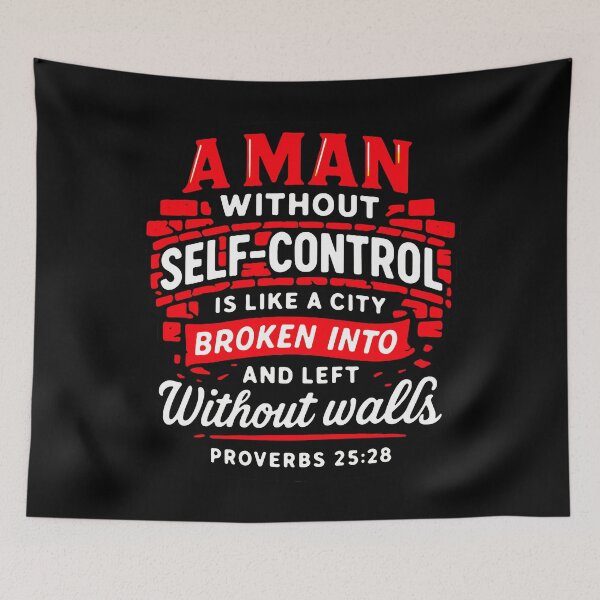 Item preview, Proverbs 25:28 A Man Without Self Control designed and sold by plushism.