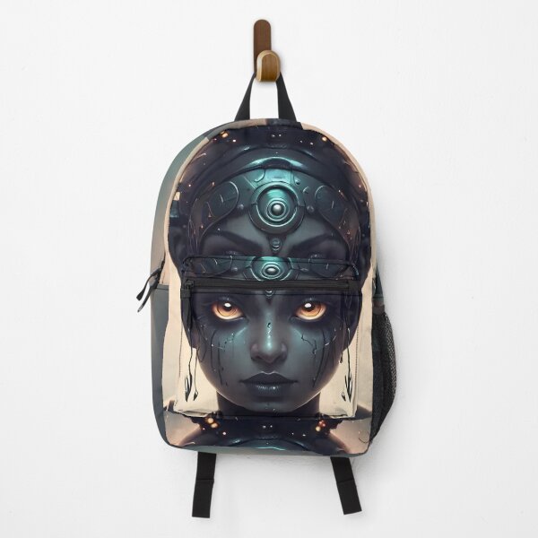 Item preview, Dark Cyber Fantasy Queen | Horned Mystic Warrior Anime Art designed and sold by Bhaskar Digital Art.