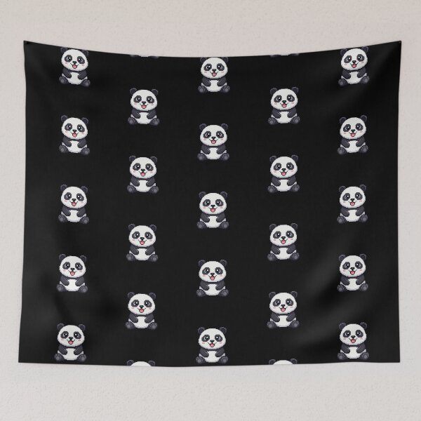 Item preview, Panda Smiling Pixel art designed and sold by BhadzCheetah.