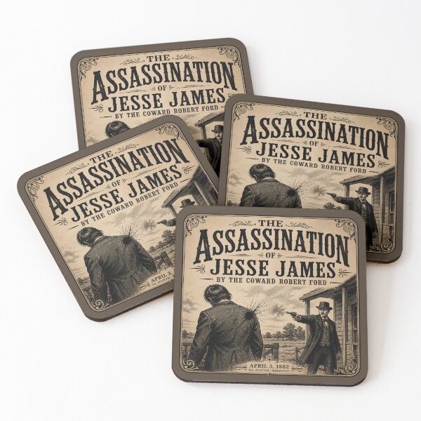 Item preview, The Assassination of Jesse James — Vintage Outlaw Poster designed and sold by ThreadTheory976.