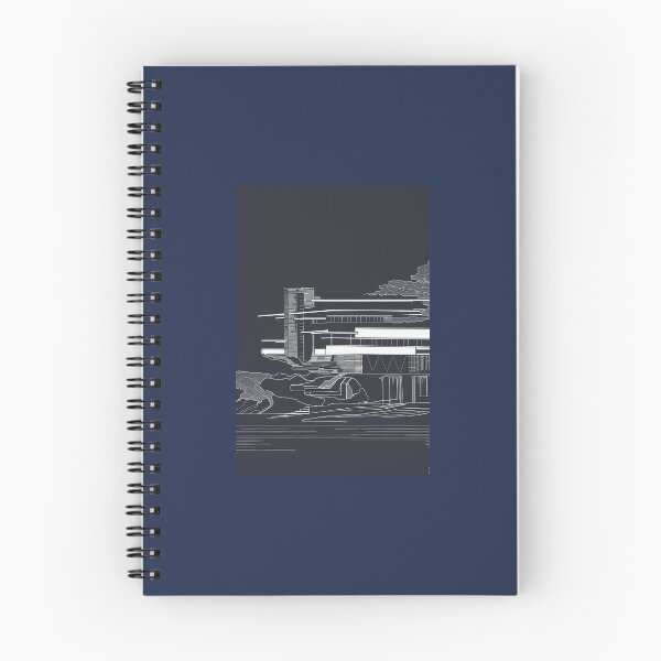 Item preview, Fallingwater Blueprint Architecture Poster Frank Lloyd Wright Art Print designed and sold by Niche-Forge.