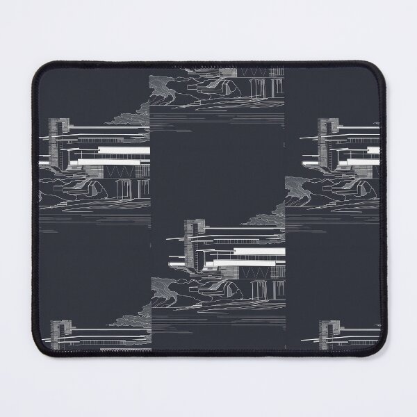 Item preview, Fallingwater Blueprint Architecture Poster Frank Lloyd Wright Art Print designed and sold by Niche-Forge.