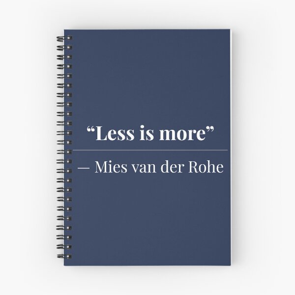 Item preview, Less Is More Mies van der Rohe Architecture Quote Poster Art Print designed and sold by Niche-Forge.