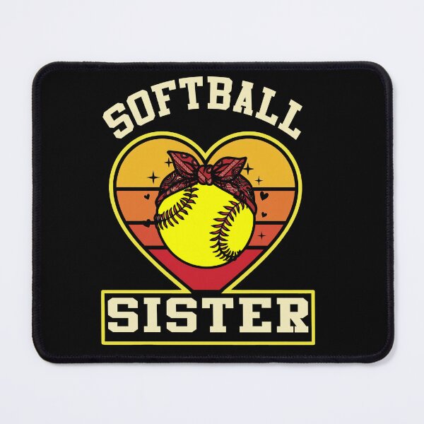 Item preview, Vintage Softball Sister Heart Ball Tee designed and sold by LarryMBrown.