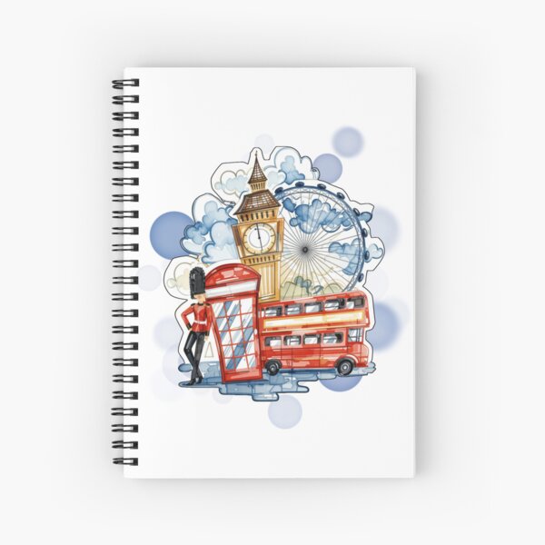 Item preview, London Big Ben Bus Ferris Wheel and Royal Guard UK Travel Design designed and sold by iamKRUK.