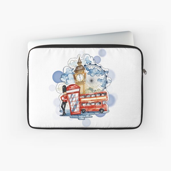 Item preview, London Big Ben Bus Ferris Wheel and Royal Guard UK Travel Design designed and sold by iamKRUK.