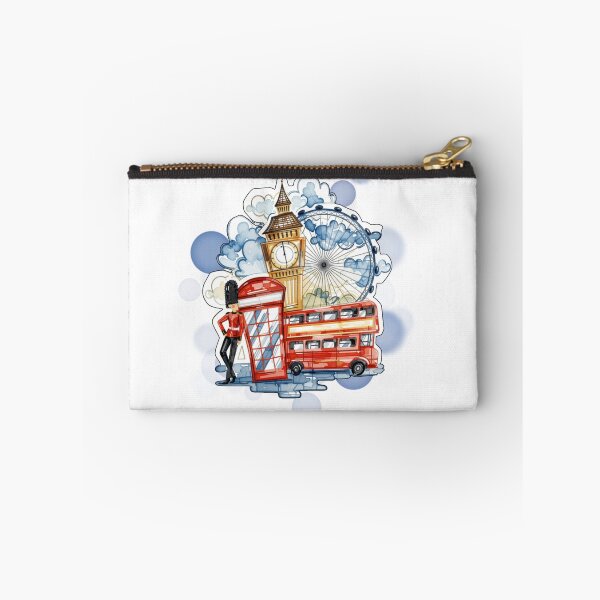 Item preview, London Big Ben Bus Ferris Wheel and Royal Guard UK Travel Design designed and sold by iamKRUK.