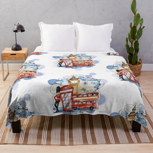 Item preview, London Big Ben Bus Ferris Wheel and Royal Guard UK Travel Design designed and sold by iamKRUK.