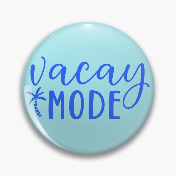 Item preview, Vacay Mode – Blue Palm Tree Vacation Design designed and sold by EmeraldeaArt.