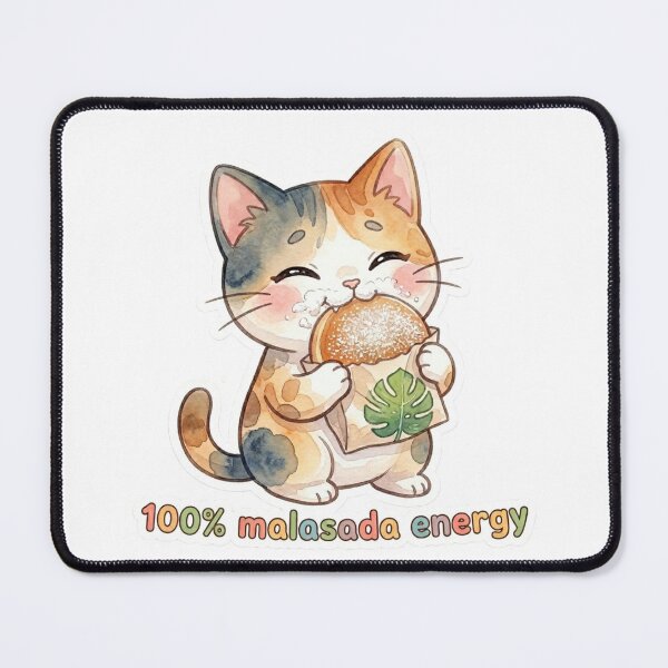 Item preview, Malasada Cat – Cute Powder Sugar Hawaiian Donut Tabby designed and sold by LaniDigitalNook.